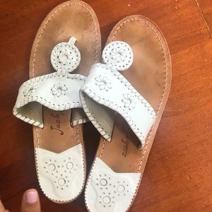 White whipstitch Jack Rogers